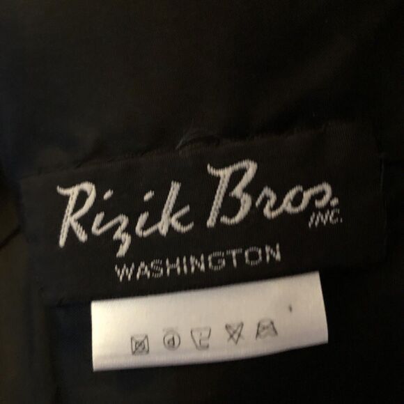 Basler Wool Blend Jacket EU 46 US 16 VTG Black Velvet Trim Collar Luxe Old Money - Picture 13 of 16